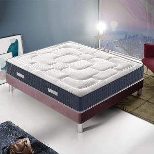 Colchão viscoelástico 80x190 30 cm de altura 5 cm viscoelástico 9 zonas