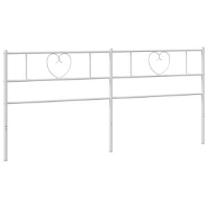vidaXL cabecero de metal blanco 193 cm