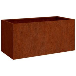 vidaXL jardinera de acero corten 62x40x39 cm