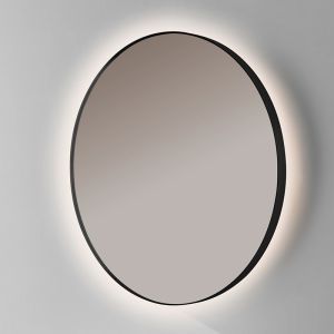 Espelho LED retroiluminado redondo b-960 com moldura preta – ø 100 cm