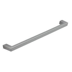 Puxador para móveis zamac acabamento cromado mate 320 mm