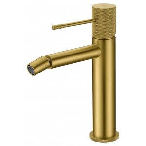 Torneira monocomando de bidé em latão ouro escovado