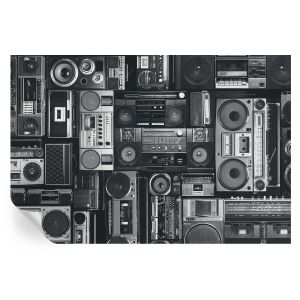 Papel de parede autocolante rádio retrô 104x152 tulup