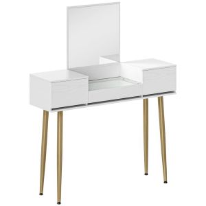 Toucador 105,5x30x130,5 cm color blanco Homcom, casa - quarto