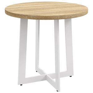 Mesa de cozinha ø80x75 cm color marrón Homcom, casa - mesas