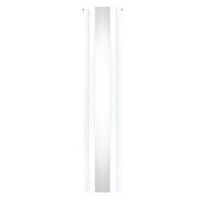 Radiador coluna oval com espelho | 1800mm x 380mm | branco