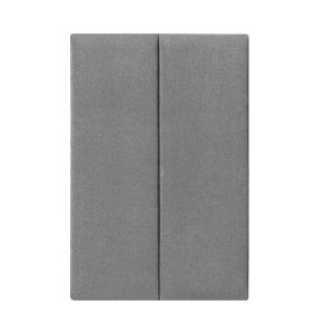 Conjunto de 2 painéis de parede carpino têxtil 90x30cm - cinzento claro