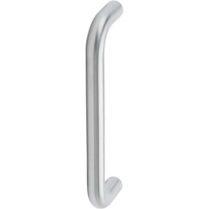 Asa tipo u com borda redonda 19x500mm inox aisi 304 fixação simples