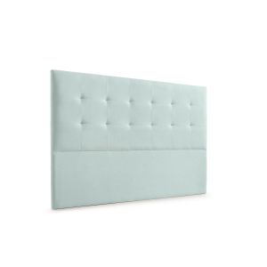 Cabeceira estofada atenea aqualine 145x120x8 cm - verde água - moonia