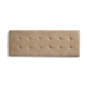 Cabeceira de cama 110 capitone cuadros  112x57x5cm camel claro