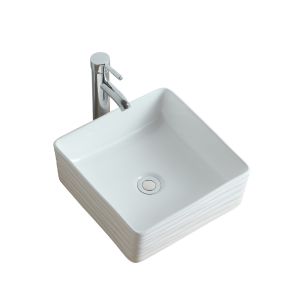 Lavatório apoio l.36 x a.13 x p.36 cm branco pia