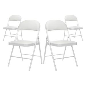 Pack 4 cadeiras dobráveis acolchoadas Thinia Home