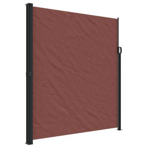 Toldo lateral retrátil 220x600 cm castanho