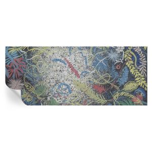 Papel parede adesivo redemoinhos de plantas 250x104 tulup