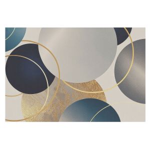 Papel de parede non-woven 312x219 círculos criativos tulup