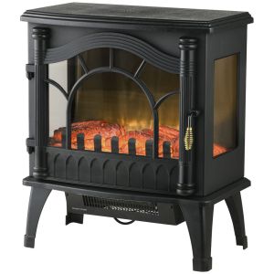 Lareira elétrica 55x31x58 cm abs Homcom, casa - aquecimento e climatização