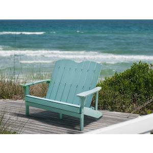 Banco de jardim adirondack 125 cm azul claro
