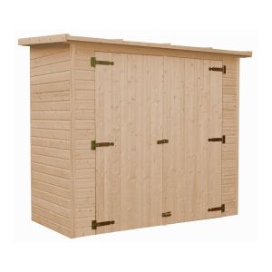 Galpão de madeira 2,1 m² - H194 x 223 x 123 cm - TIMBELA M348