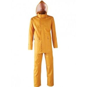 Conjunto de chuva pu/PVC amarelo singer - tamanho m - vplocean02