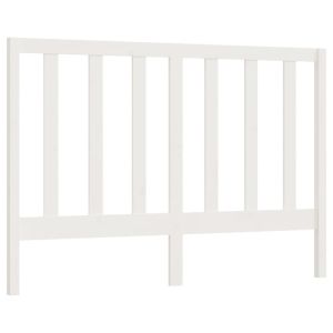 vidaXL cabecero de cama madera maciza de pino blanco 146x4x100 cm