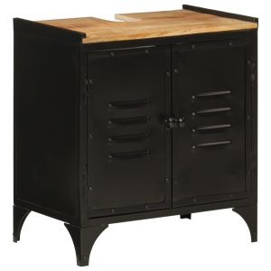 Armário p/ lavatório wc 55x35x60 cm ferro e mangueira maciça(sem lavatório)
