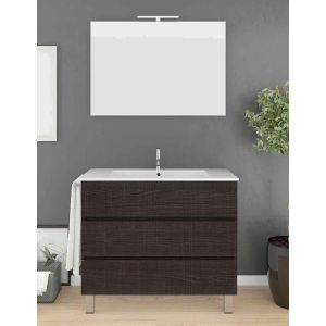 Móvel de banho imperia com lavatório espelho oak sinatra 60x45cm