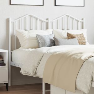 Cabeceira de cama 120 cm metal branco ptob6777