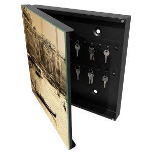 Caixa para chaves de vidro 30x30x5, abertura à esquerda tulup