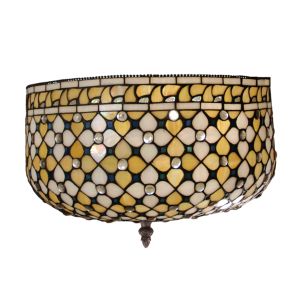 Luminária de teto tiffany da série queen, 45 cm de ø.