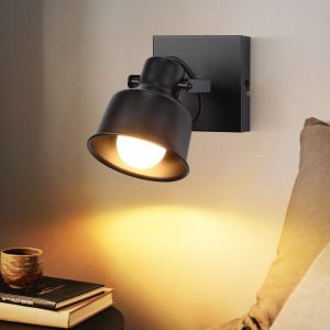 Nettlife luminária de teto negro e14 14x14