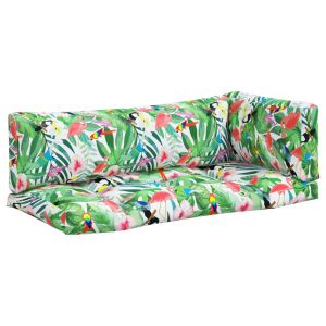 Almofadões p/ móveis de paletes 3 pcs tecido oxford multicor