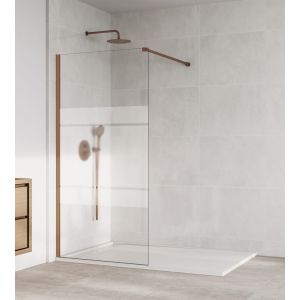 Painel fixo de chuveiro screen cobre decorado 66,5-68cm