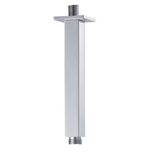 Kibath braço chuveiro quadrado para montagem no teto 20cm cromado