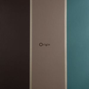 Origin papel de parede riscas azul-petróleoecastanho 52 cm x 10.05 m