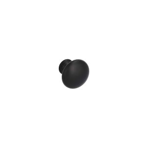 Puxador para móveis, zamac, com 25 mm de diâmetro, preto