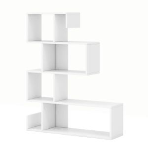 Estante em forma de ‘s’ aberta 80 x 22 x 100 cm com armazenamento funcional