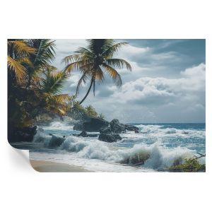 Papel parede adesivo praia exótica 104x152 tulup