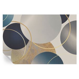 Papel de parede vinílico círculos criativos 104x152 tulup