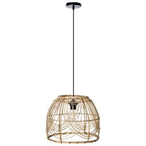 Candeeiro suspenso postrero rattan natural
