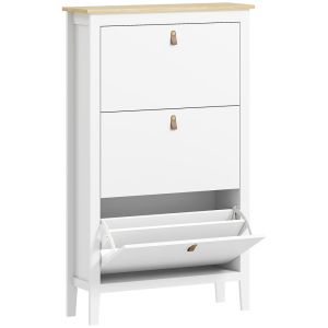 Sapateira 80x24x131 cm color blanco Homcom, casa - móveis de armazenamento