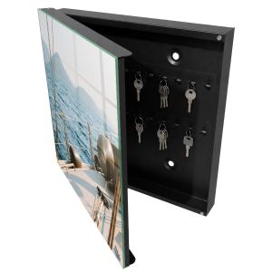 Armário para chaves decorativa 30x30x5, abertura à esquerda tulup