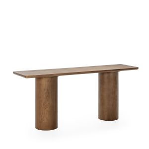 Mesa de consola 180x45x76 em madeira de carvalho