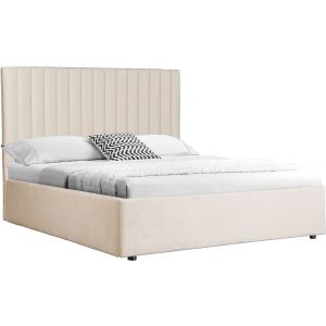 Cama com caixa "mia" - 160 x 200 cm - bege