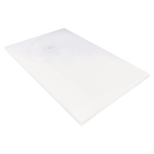 Ondee - base de duche nola 3 - cortável -100x120 -resina -branco -batoque