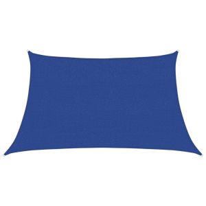 vidaXL toldo de vela hdpe azul 160 g/m² 3/4x2 m