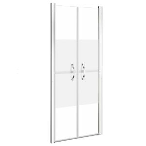 Porta de chuveiro vidaxl esg meio fosca 101x190 cm