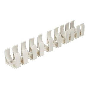 10x grampo de fixação para tubo de cabo diâmetro branco 32 mm