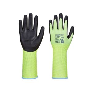 Luvas de corte verde manga longa punho cor: verde/preto tamanho xxxl - port