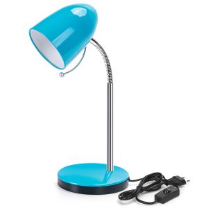 Aigostar lâmpada de mesa retro metal, E27, máx 240v, azul