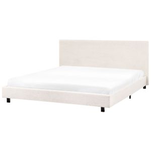 Cama bouclé albi 180 x 200 cm branco creme